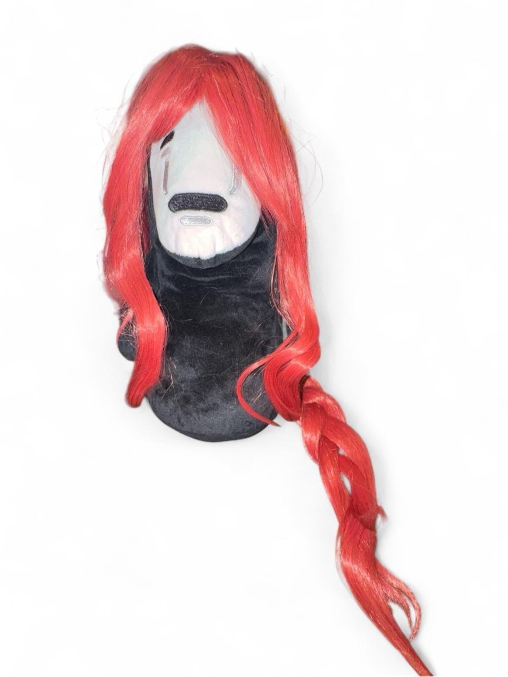 Makima Red Braided Synthetic Wig for Women - Unbranded
